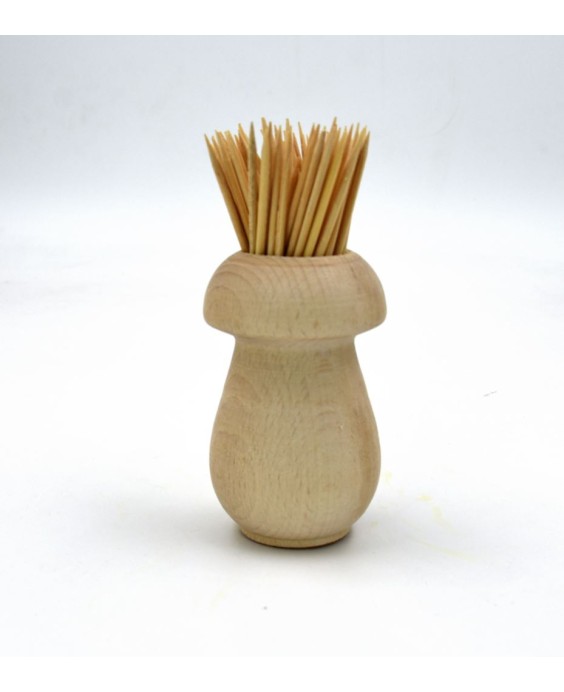 Funghetto porta stuzzicadenti in legno H 7 cm