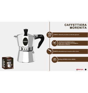Caffettiera Morenita Express Aeternum in Alluminio 2 tazze