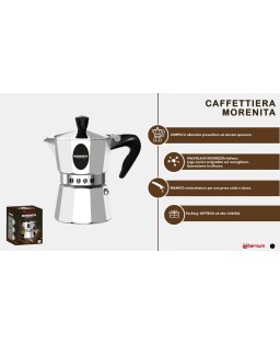 Caffettiera Morenita Express Aeternum in Alluminio 6 tazze