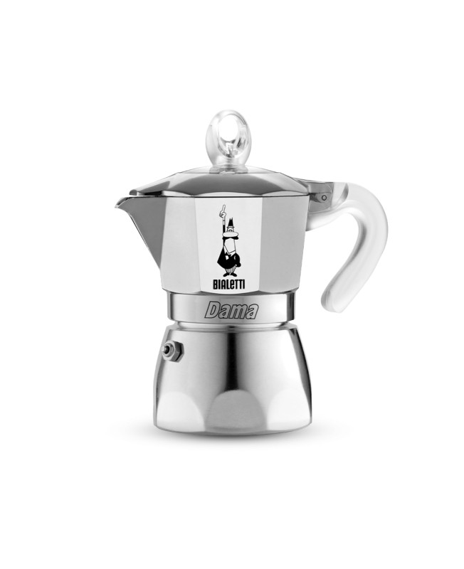 Bialetti Moka Express 3 Tazze Caffettiera Moka in Alluminio - Argento