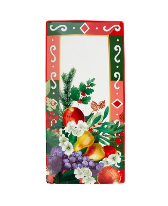 Fade Vassoio rettangolare 31x15 cm in porcellana APPLE