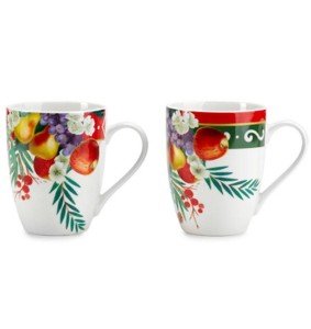 Fade set 2 tazze mug 350 ml in porcellana APPLE