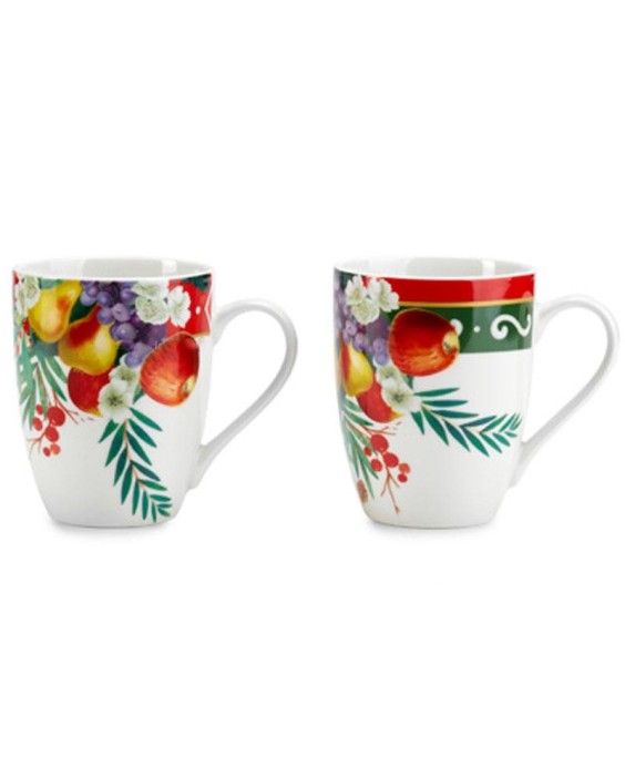 Fade set 2 tazze mug 350 ml in porcellana APPLE