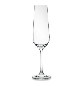 Fade set 6 calici flute in vetro trasparente DORA