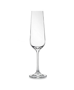 Fade set 6 calici flute in vetro trasparente DORA