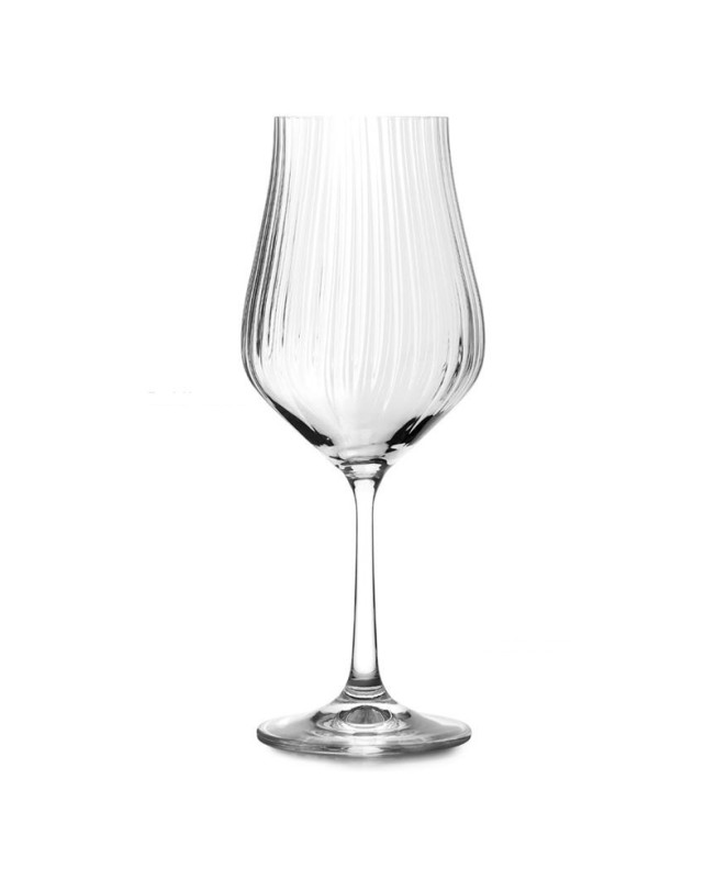 Fade set 6 calici 350 ml in vetro trasparente TULIPA OTTICO