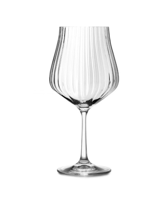 Fade set 6 calici 600 ml in vetro trasparente TULIPA OTTICO