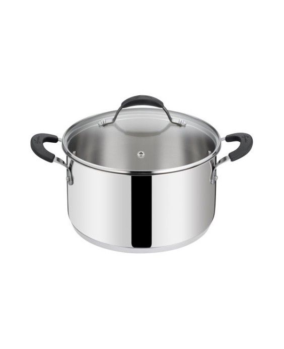 Lagostina Casseruola con coperchio Acciaio Tempra