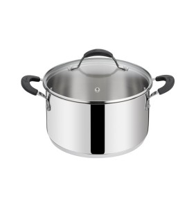 Lagostina Casseruola con coperchio Acciaio Tempra