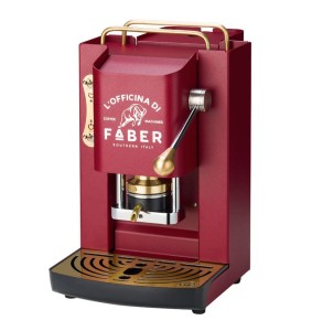 Faber Macchina da Caffè a cialde Pro Deluxe Cherry Red