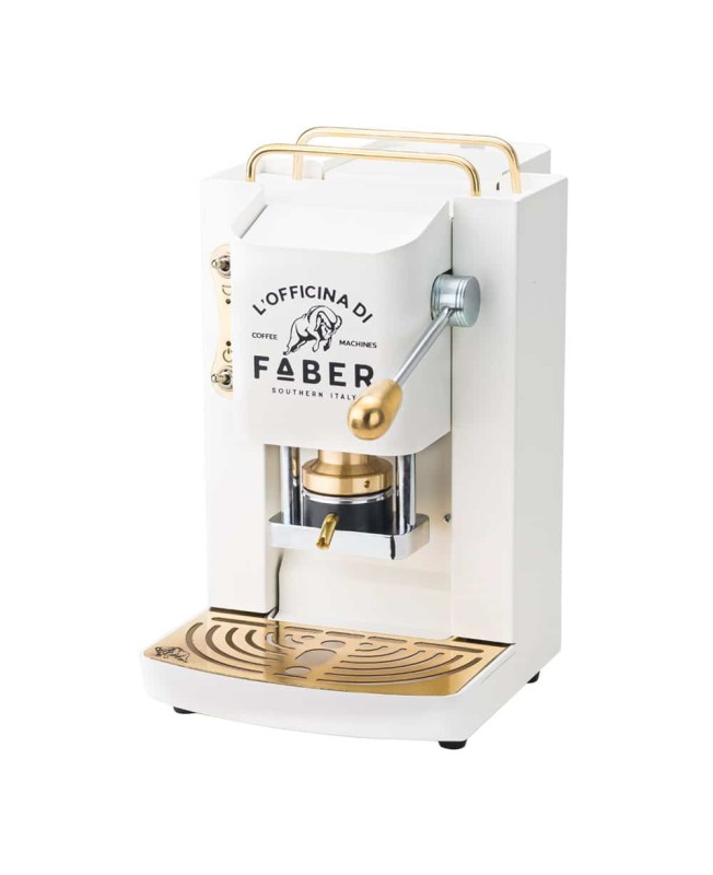 Faber Macchina da Caffè a cialde Pro Deluxe Pure White