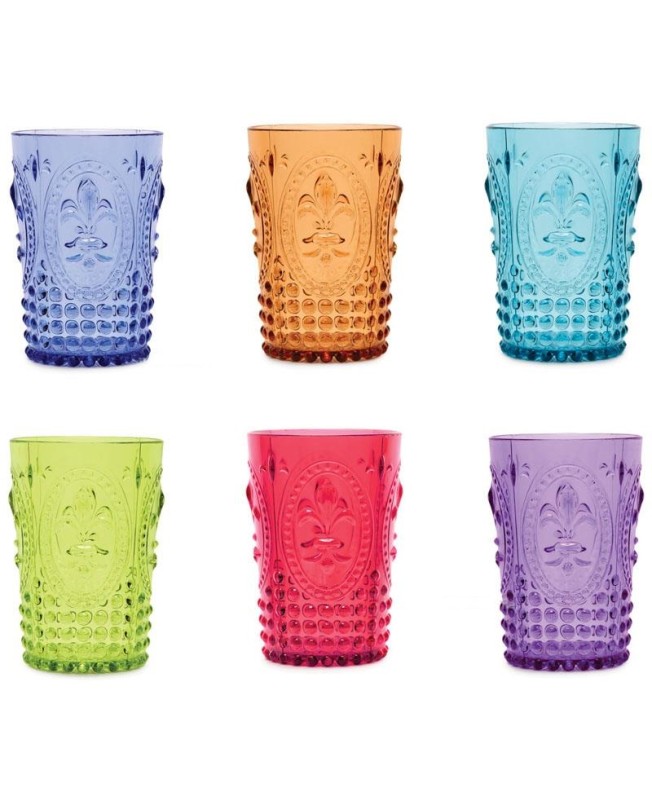 Fade Set 6 bicchieri colorati in policarbonato Swami