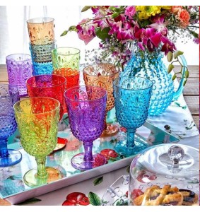 Fade Set 6 calici colorati in policarbonato Swami