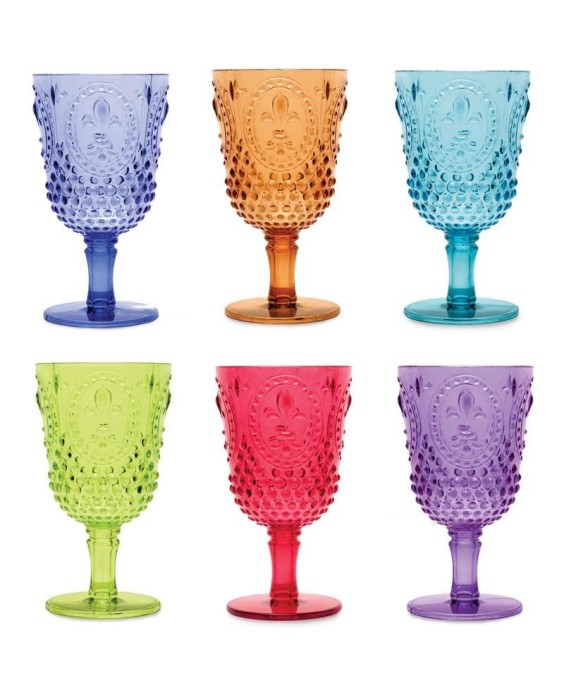 Fade Set 6 calici colorati in policarbonato Swami