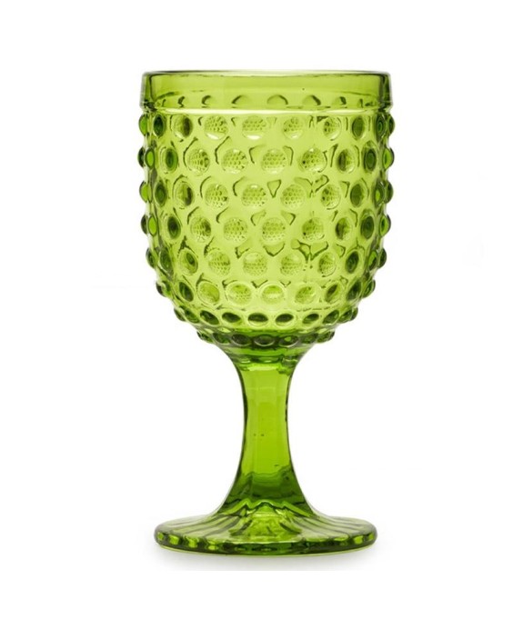 Fade Set 6 calici in vetro verde 300 ml Ibiza