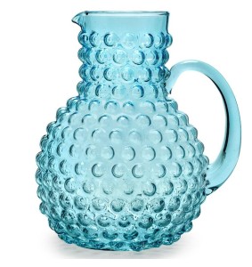 Fade brocca da 2 litri in vetro turchese Ibiza