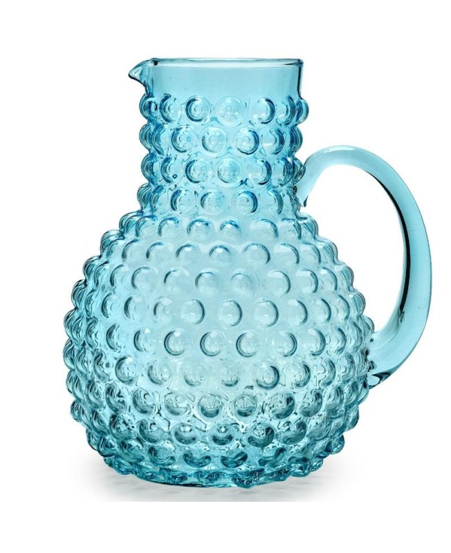 Fade brocca da 2 litri in vetro turchese Ibiza