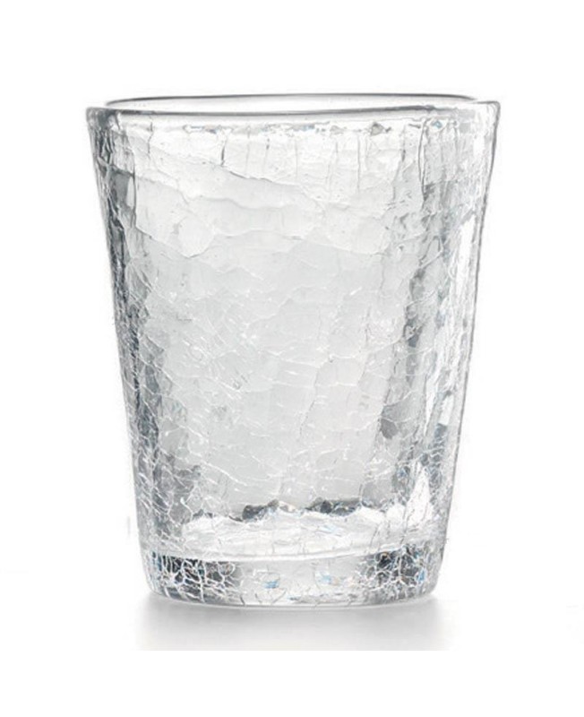 Fade Set 6 bicchieri in vetro effetto crackle Ice