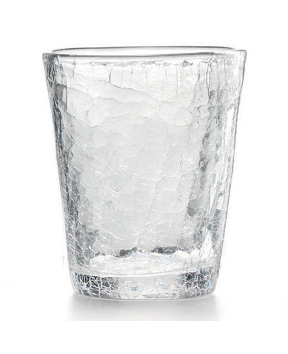 Fade Set 6 bicchieri in vetro effetto crackle Ice