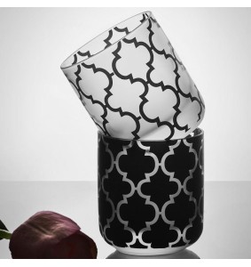 Fade bicchieri Aladin Black & White