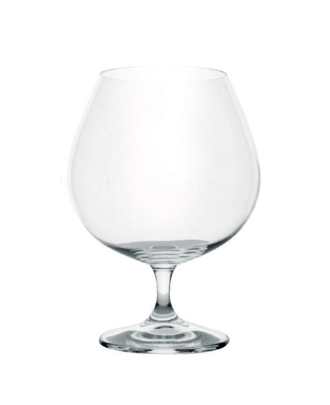 Fade set 6 calici cognac 690 ml in vetro Kolibrì