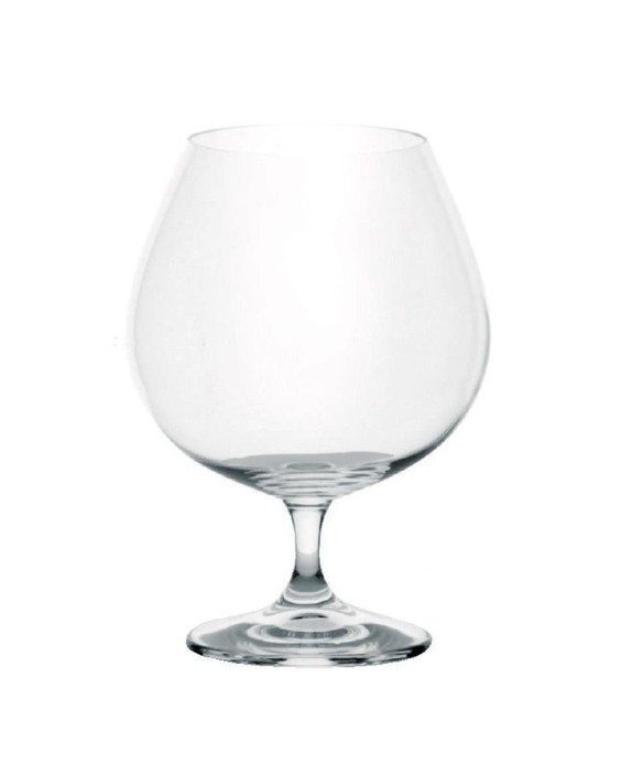 Fade set 6 calici cognac 690 ml in vetro Kolibrì