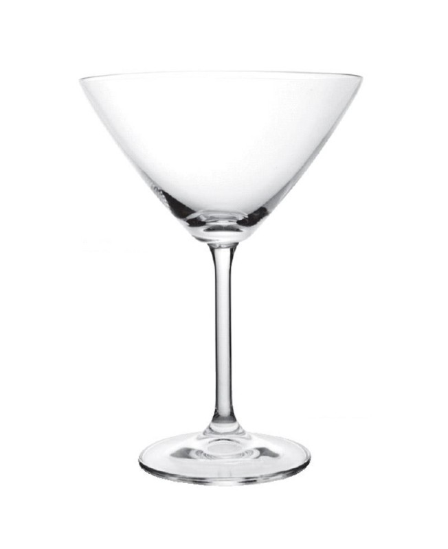 Fade set 6 calici martini 280 ml in vetro Kolibrì