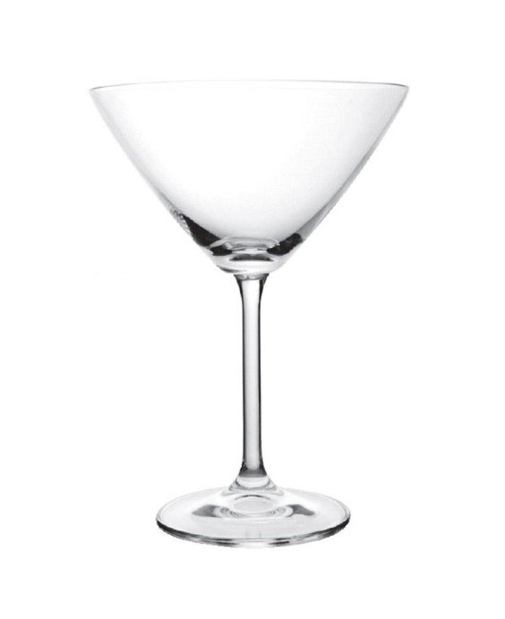 Fade set 6 calici martini 280 ml in vetro Kolibrì