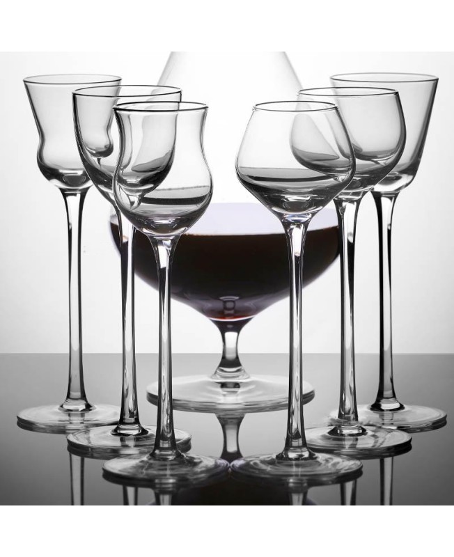 Fade set 6 calici da liquore assortiti 60 ml in vetro Martha 2.0