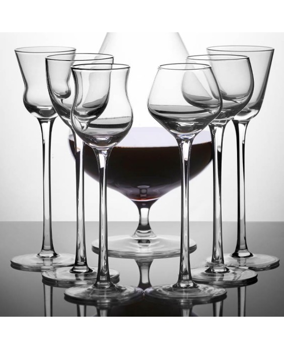 Fade set 6 calici da liquore assortiti 60 ml in vetro Martha 2.0