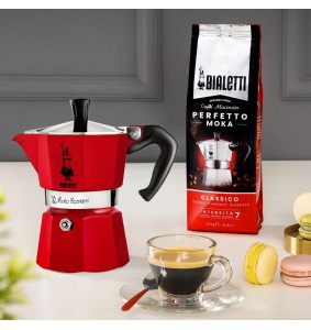 Caffettiera Bialetti Moka Express 6 tazze Rossa