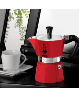 Caffettiera Bialetti Moka Express 6 tazze Rossa