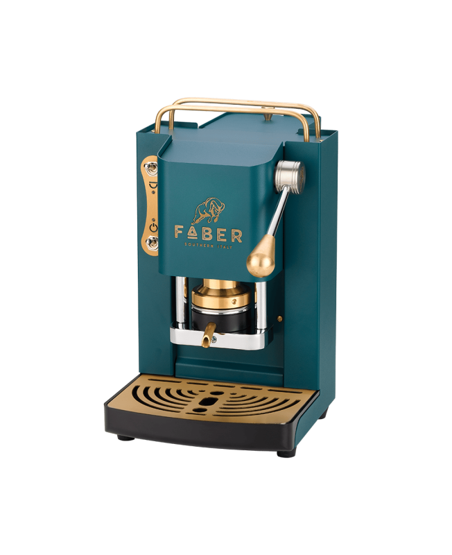Faber Macchina da Caffè a cialde Pro Mini Deluxe British Green