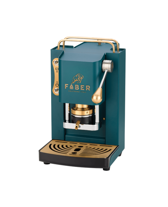 Faber Macchina da Caffè a cialde Pro Mini Deluxe British Green