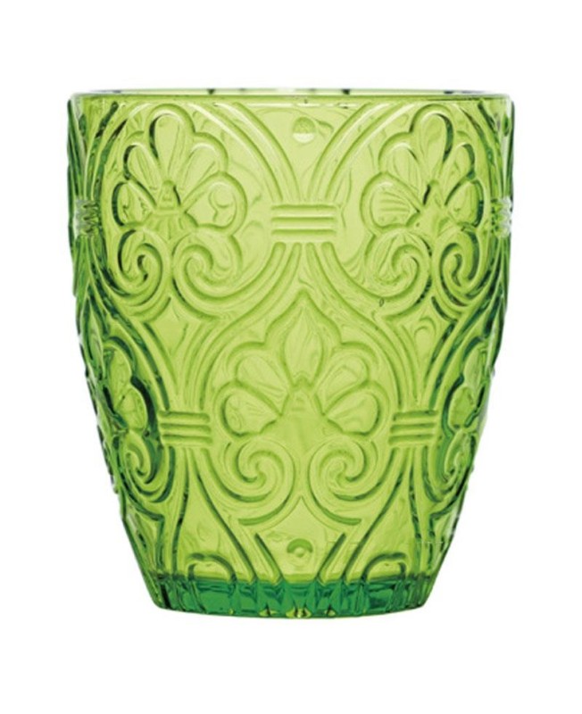 Fade set 6 Bicchieri in vetro colorato Verde Corinto