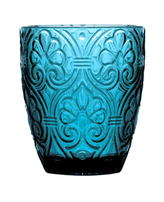 Fade set 6 Bicchieri in vetro colorato Blu Corinto