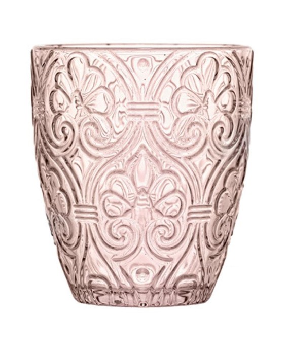 Fade set 6 Bicchieri in vetro colorato Rosa Corinto