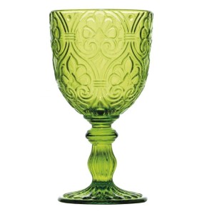Fade set 6 Calici in vetro colorato Verde Corinto