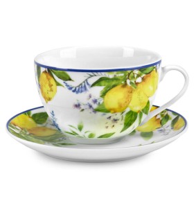 Fade set 2 tazze da colazione in porcellana Soraya