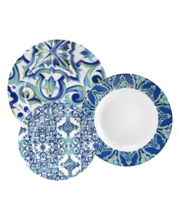 Fade servizio di piatti da 18 in porcellana Maiorca