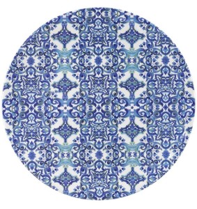 Fade piatto tondo 44,5 cm in melamina Maiorca