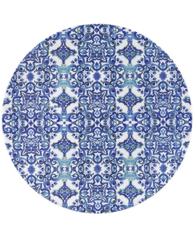 Fade piatto tondo 44,5 cm in melamina Maiorca