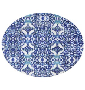 Fade vassoio ovale 47x37 cm in melamina Maiorca