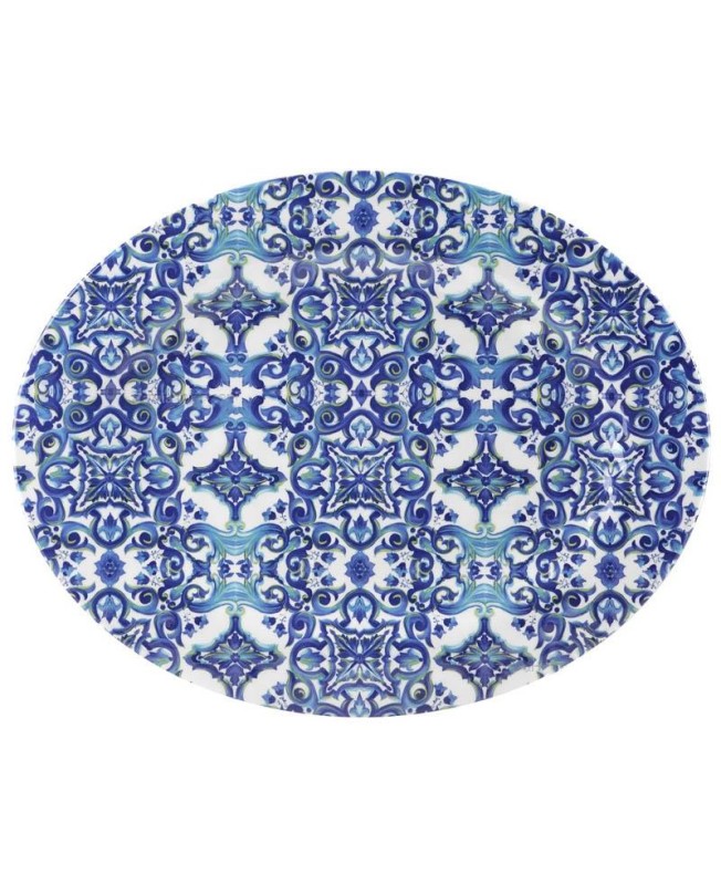 Fade vassoio ovale 47x37 cm in melamina Maiorca