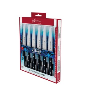 Lagostina set 6 coltelli da bistecca in acciaio inox Iceforce