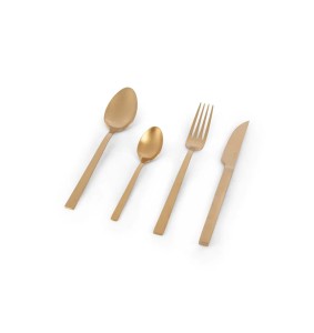 Pintinox Set 24 pezzi di posate Duke Royal Oro Satinato