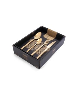 Pintinox Set 24 pezzi di posate Duke Royal Oro Satinato