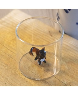 WD Lifestyle Bicchiere in vetro borosilicato Monterey con soggetto interno tema Animali