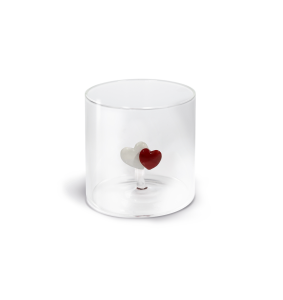 WD Lifestyle Bicchiere in vetro borosilicato Monterey con soggetto interno tema Oggetti