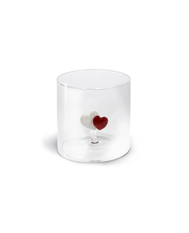 WD Lifestyle Bicchiere in vetro borosilicato Monterey con soggetto interno tema Oggetti